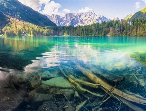 Mountain Lake In The Italian Alps Stock Photo Image Of Rest