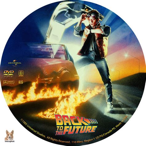 Back To The Future Dvd Label 1985 R1 Custom