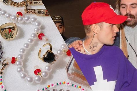 Shop The Look Justin Biebers Magic Mushroom Pearl Necklace Is Over 50
