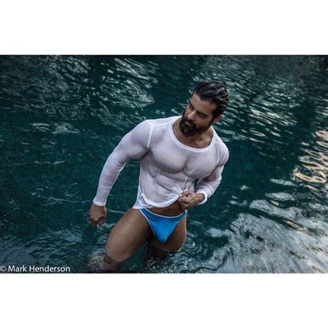 Stefan Pino By Mark Henderson Photography White Wet T Shirt Mens Shirts Handsome Men