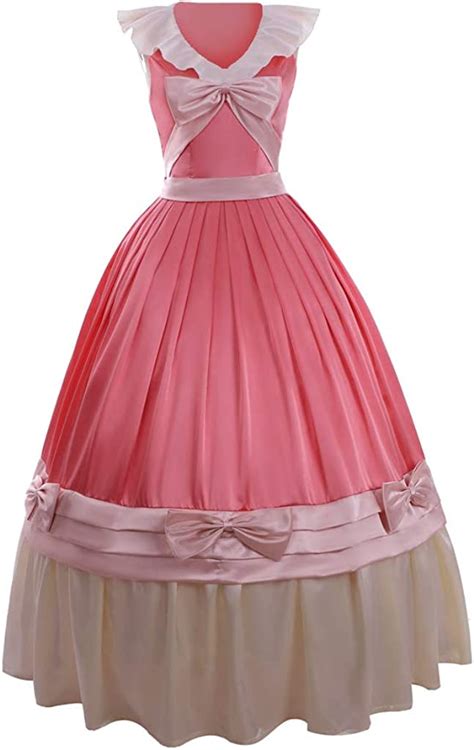 Womens Pink Princess Cosplay Costume Dress Princess Dress