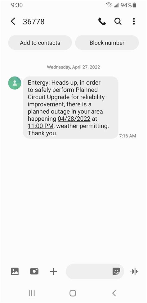 How Long Do The Planned Entergy Outages Lastthur Br Entergy Text O T