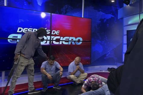 Masked Gunmen Interrupt Ecuadorian Tv Broadcast Amid Gang Incidents
