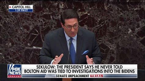Jay Sekulow Trump Impeachment Based On A Policy Dispute Not Violation
