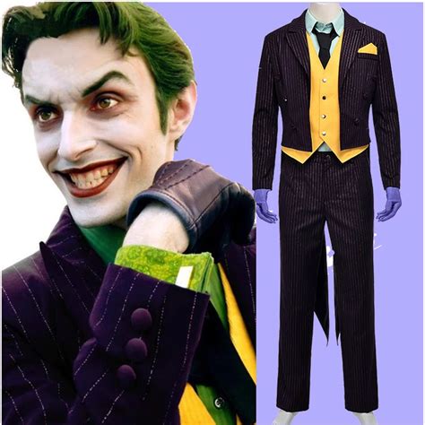 Buy New Batman The Dark Knight Joker Cosplay Costume Adult Halloween Costumes