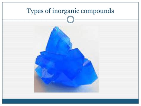 Types Of Inorganic Compounds