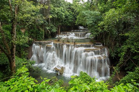 Fonds Decran Thaïlande Rivières Chute Deau Forêts River Kwai Erawan