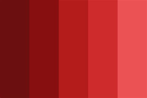 Deep Red Day Color Palette Red Colour Palette Shades Of Red Color