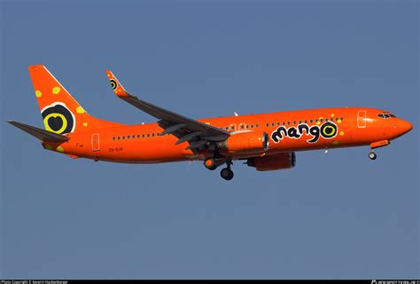 Sa's loved low cost airline, flying between most major cities in sa and to zanzibar. ZS-SJO Mango Boeing 737-8BG(WL) Photo by Severin ...