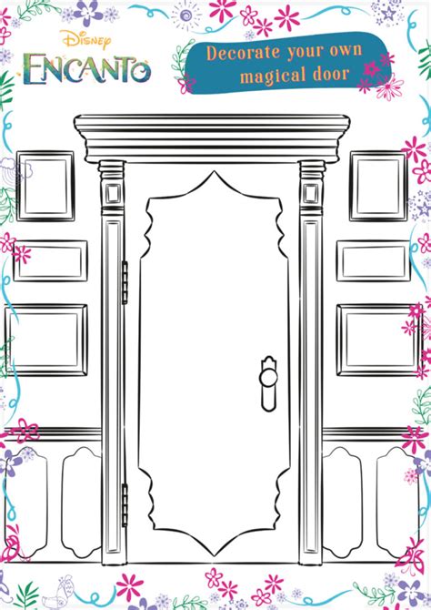 Encanto magical doors to decorate - Coloring Pages for kids