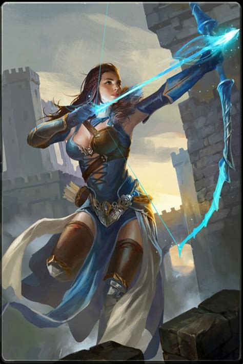 Arcane Archer Heroes Of Camelot Wiki Fantasy Art Women Fantasy Art