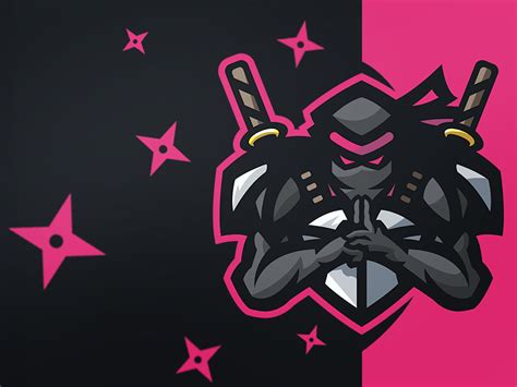 Ninja Mascot Logo By Fiz On Dribbble