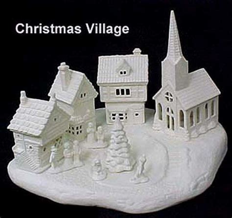 Ceramic Christmas Village Houses To Paint Chrismasih
