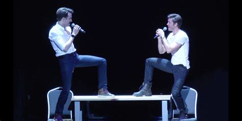 Exclusive Aaron Tveit And Gavin Creel Sing Rents Take Me Or Leave Me