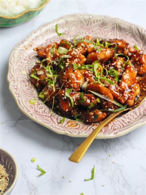 Easy 20 Minute Honey Sesame Chicken Dished By Kate