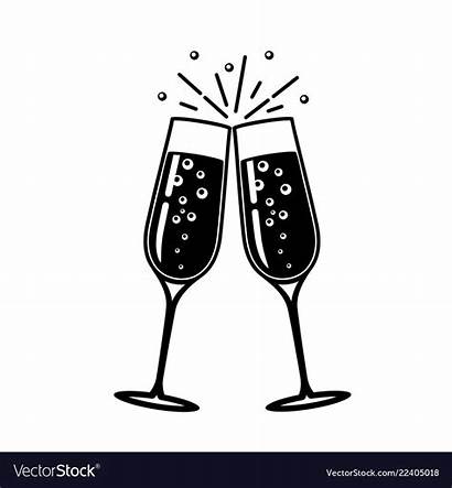Champagne Glass Vector Icon Royalty Vectors
