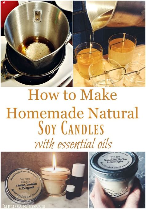 How To Make Soy Candles At Home With Essential Oils Homemade Soy