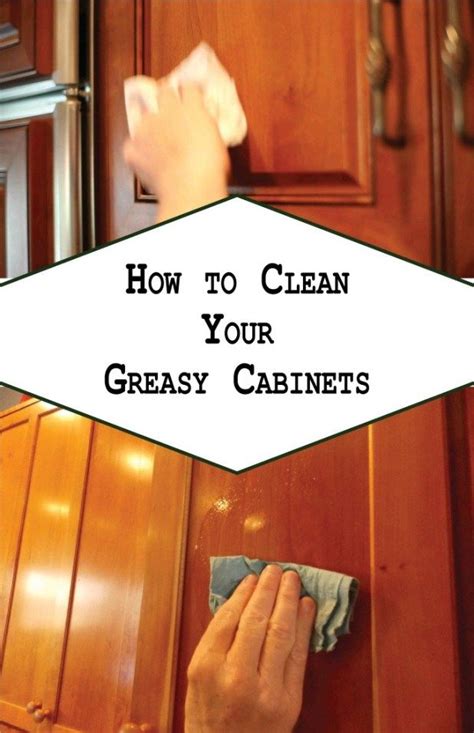 Instead, use a dry microfiber cloth to wipe away dust and grime from the metal. How to Clean Your Greasy Cabinets | Cleaning cabinets, Household cleaning tips, Clean kitchen ...