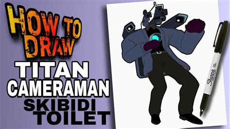HOW TO DRAW TITAN CAMERAMAN FROM SKIBIDI TOILET EASY STEP BY STEP