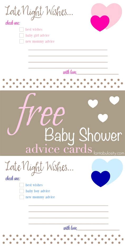 Nautical anchor nautical baby anchor baby showers baby shower advice baby shower activities printable cards handmade gifts pink etsy. Free Printable Baby Shower Advice & Best Wishes Cards ...