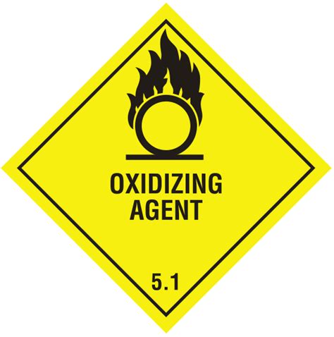 Class 5 1 Oxidizing Agent 25cmx25cm DGM