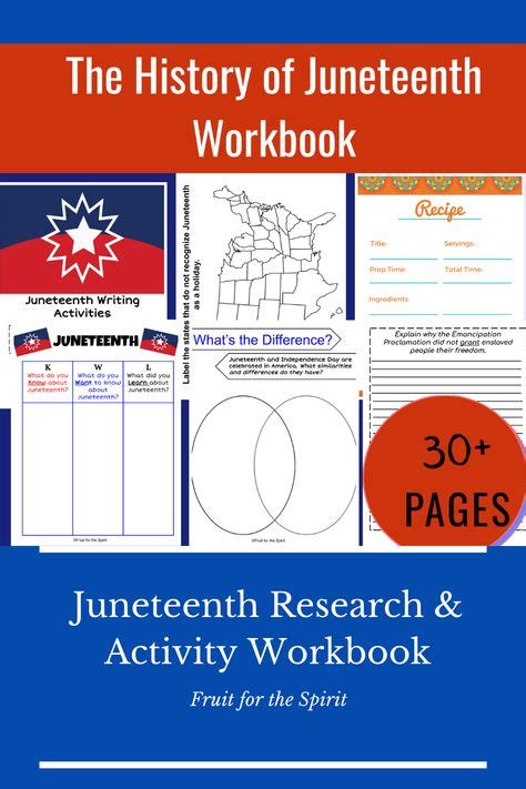 7 Juneteenth Ideas Juneteenth Day Activity Workbook What Is Juneteenth