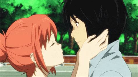 Anime French Kiss Gif