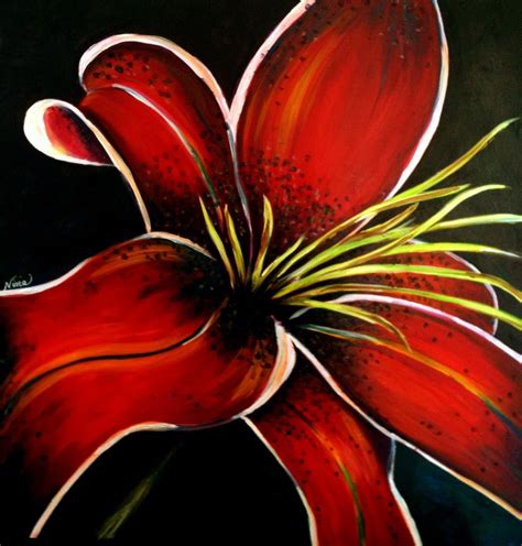 How to paint flowers on canvas. Pin on Flowers