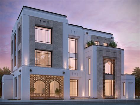 Private Villa 400 M Kuwait Sarah Sadeq Architects Facade House