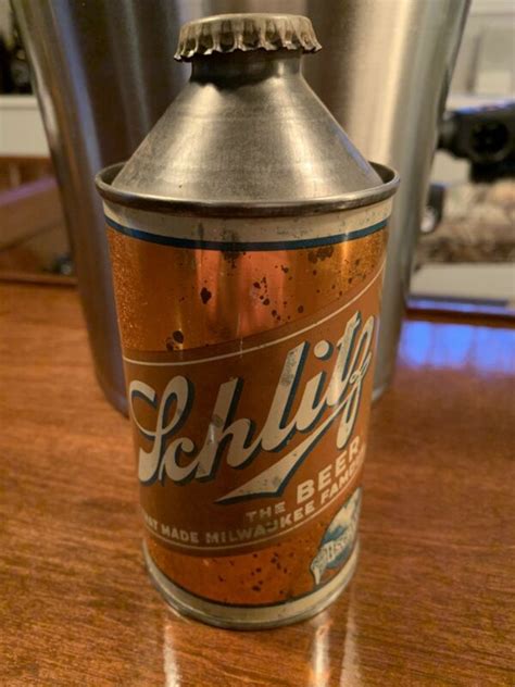 Schlitz Cone Top Beer Can Antique Price Guide Details Page