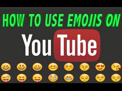 Windows 10 users can see available emoji with the system's onscreen keyboard. How to use EMOJI on Youtube 🌽😜😎comments EASY (Where to ...