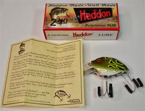 Heddon Punkinseed 9630 Lure Dark Green Luny Frog 2nd Generation New Box And Insert Ebay