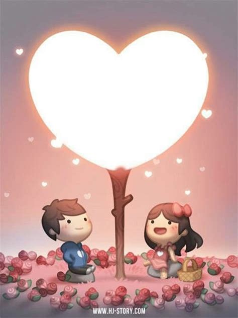 40 Cute Cartoon Couple Love Images Hd