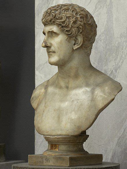 A Roman Bust Of Mark Antony Late 1st Century Ad Vatican Museums In