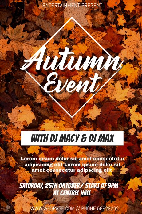 Autumn Event Flyer Template Postermywall