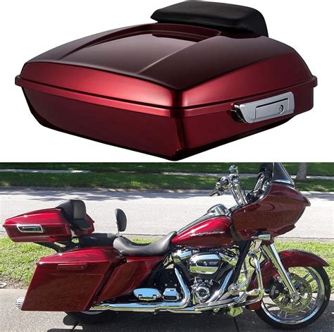 Velocity Red Sunglo Razor Tour Pak Pack Fit For Harley Touring Street