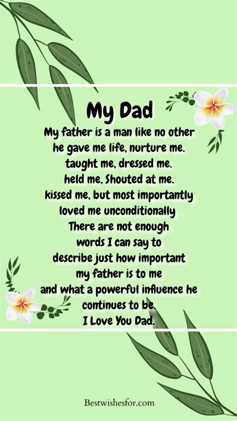 Fathers Day 2022 Poems Fathers Day Poem Best Wishes