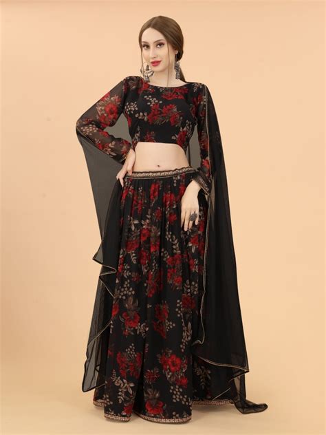 Share More Than 81 Crop Top Printed Lehenga Super Hot Poppy