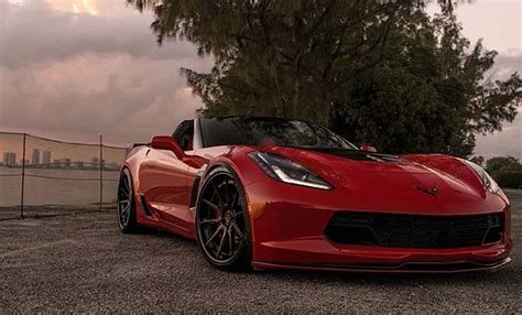 Pics Corvette Z06 Looks Stunning On Matte Black Adv1 Wheels