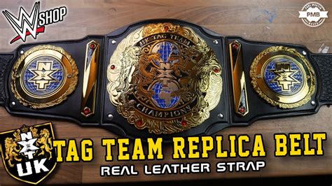 nxt uk tag team real leather replica belt youtube