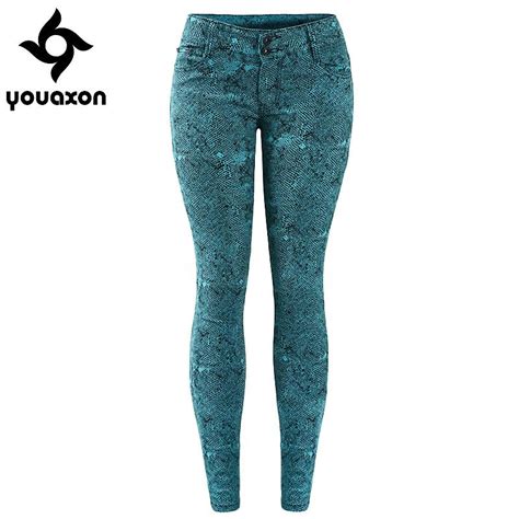 wholesale 1898 youaxon women`s high street low waist stretch skinny denim jeans for woman from