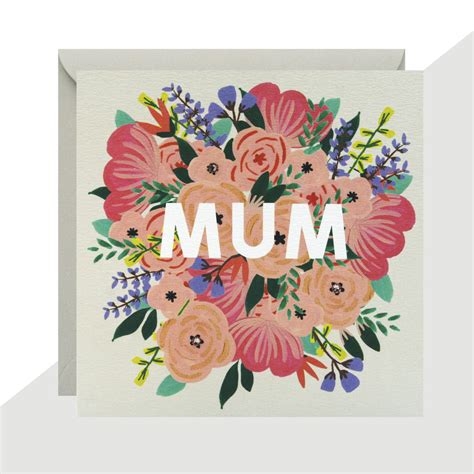 Mum Floral Card By Lottie Simpson