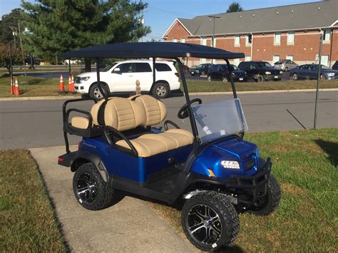 2019 Club Car Onward Lifted Electric Golf Car Metallic Pearl Blue