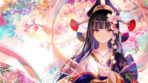 12 Anime Girl In Kimono Wallpaper