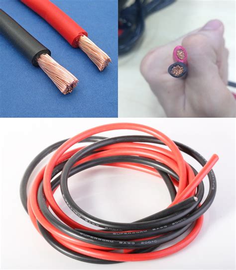Battery Cable Dc Cable 6mm Flexible Silicone Wire 1 Meter 1 Pair Black And Red