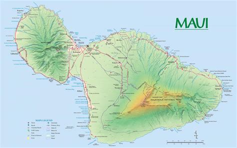 Maui Maps Printable Scope Of Work Template Mileage Hawaii Maui