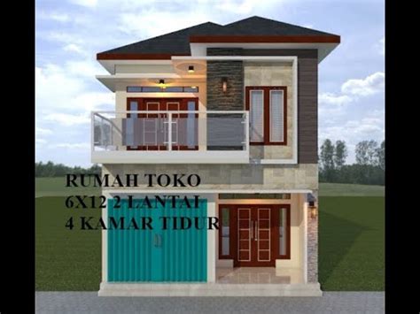 Desain rumah plus toko desainrumahkitanet via desainrumahkita.net. DESAIN #39 DESAIN RUMAH TOKO 6x12 4 KAMAR TIDUR 2 LANTAI ...