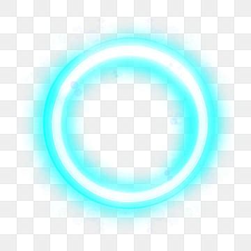 Glowing Blue Future Bubble Light Blue Neon Blue Neon Cyan PNG And
