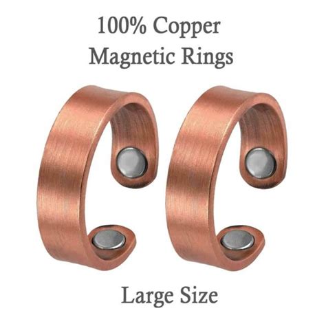 Pure Copper Magnetic Rings For Men Large Size Pain Relief Arthritis