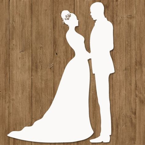Wedding Couples Svg Bride And Groom Svg Files For Silhouette Etsy